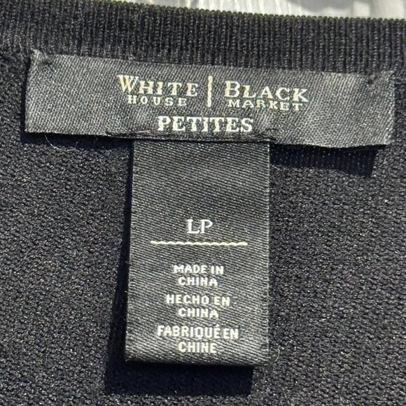 #19 WHBM Floral Embroidered & Sequined Cardigan, Large Petite - Picture 5 of 6